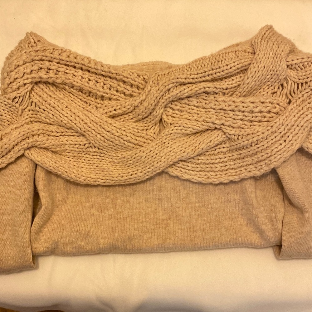 Bebe- lightly used, off the shoulder sweater